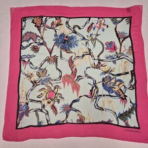 Rosabotanica Balenciaga Flower Floral Limited Edition 100% Silk Scarf Made Italy